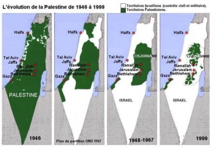 Carte Israël / Palestine