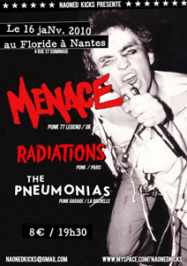 Menace + Radiation au Florideà Nantes le 16/01/2010
