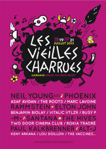Rammstein + The Hives + Vitalic aux Vieilles Charrues à Carhaix le 18/07/2012