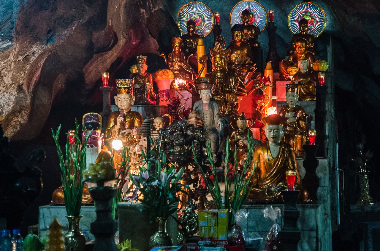 Photographies de la Pagode desfums au Vietnam